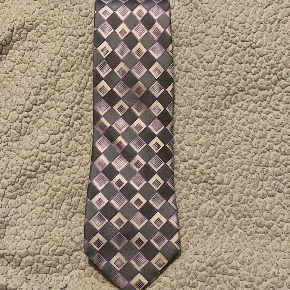 Michael Kors grey and purple tie